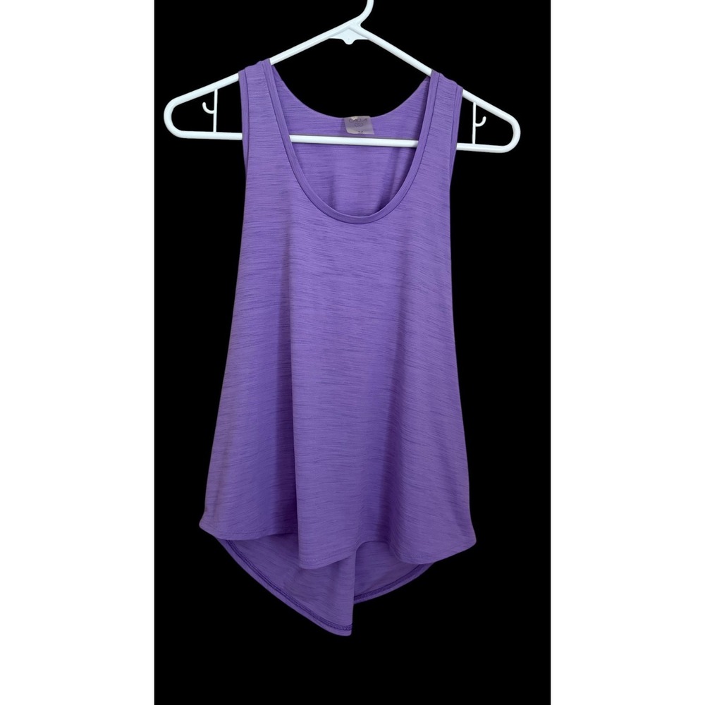 CALIA Purple Twist Back Athletic Tank M UPF 50 Athleisure Activewear Gym Running